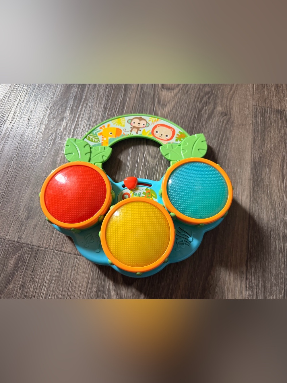 Kids Musical Drum Toy - Red, Yellow & Blue